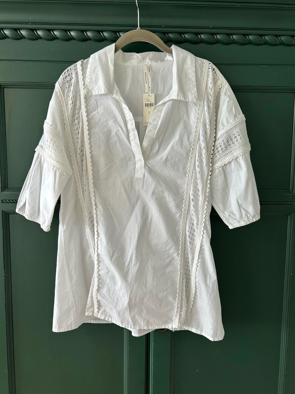 Anthropologie Cotton and Lace Cover Up